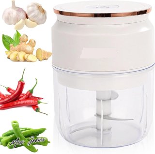 De Mrs. Jones Elektrische uienhakmolen in één oogopslag