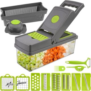 De Mrs. Jones Mandoline groentesnijder in één oogopslag