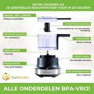 NUTRI-CHOPPER 4D elektrische hakmolen