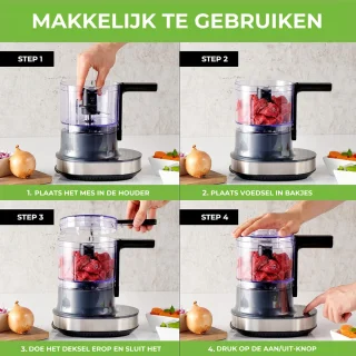 NUTRI-CHOPPER 4D elektrische hakmolen