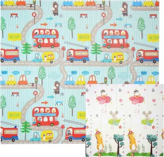 Omkeerbare Speelmat 196x175 cm - Dubbelzijdige Kindermat