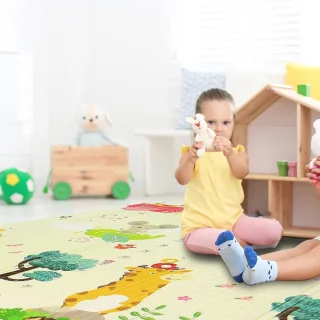 Omkeerbare Speelmat 196x175 cm - Dubbelzijdige Kindermat