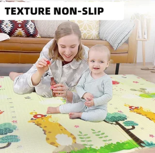 Omkeerbare Speelmat 196x175 cm - Dubbelzijdige Kindermat