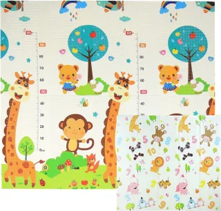 Omkeerbare Speelmat 196x175 cm - Dubbelzijdige Kindermat