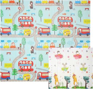 Ruime omkeerbare speelmat: veilig, zacht en veelzijdig