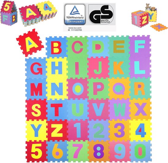 Veilig, Educatief en Comfortabel Spelen met de 86-delige Puzzelmat