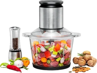 QUOVO Multihakker – Hakmolen – 800W – Zilver – 2.7 liter