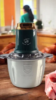 Royal Swiss Hakmolen 400W met 3L RVS Kom en 6 RVS Messen