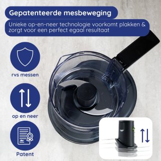 Safecourt Kitchen Hakmolen Elektrisch Groentesnijder