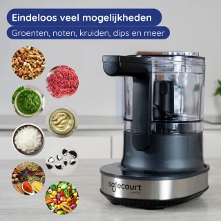 Safecourt Kitchen Hakmolen Elektrisch Groentesnijder