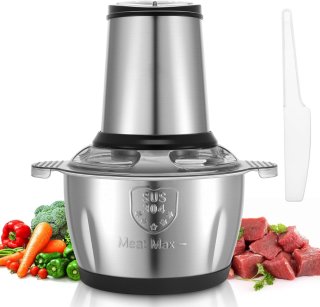 De SCH® Elektrische hakmolen Zilver 30x19x19 cm in één oogopslag