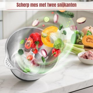 Wat vinden we goed aan de SCH® Elektrische hakmolen Zilver 30x19x19 cm