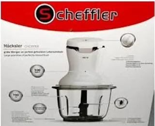Scheffler Hakmolen Elektrisch 300W 700ml Zwart