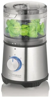 Severin KM 3865 Mini Hakmolen Zilver