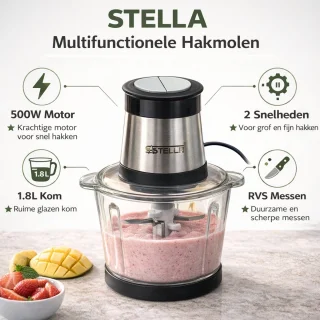 Wat vinden we goed aan de Stella Elektrische Groentesnijder