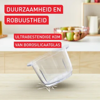 Tefal Choppeo Hakmolen 2L Transparant/Zwart