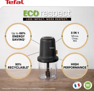Tefal Respect Hakmolen 500 ml Zwart