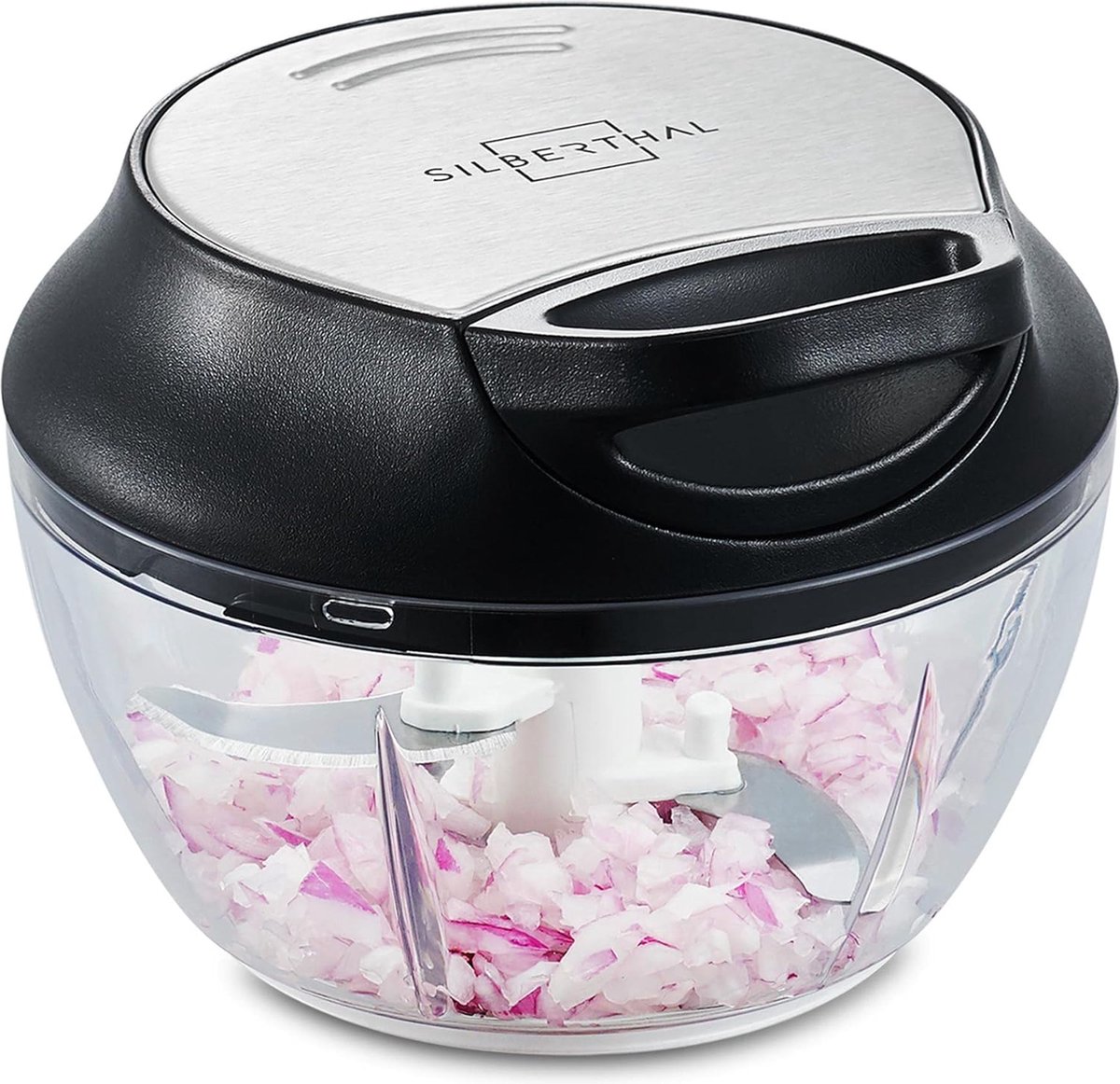 De Uiensnijder handmatige hakmolen 500 ml met Japans staal messen in één oogopslag