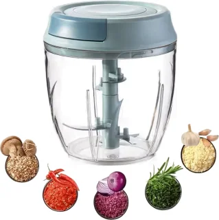 Uniquez Groenten- en Fruithakselaar 900ml Handtrek