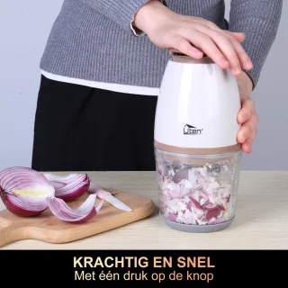 Uten FP126G Elektrische Hakmolen met Glazen Kom 0.7L