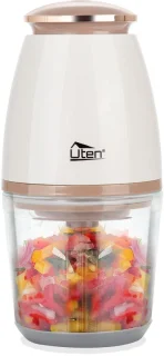 Uten FP126G Elektrische Hakmolen met Glazen Kom 0.7L