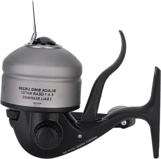 Vismolen Spinning Reel - Spinhengelmolen Zwart