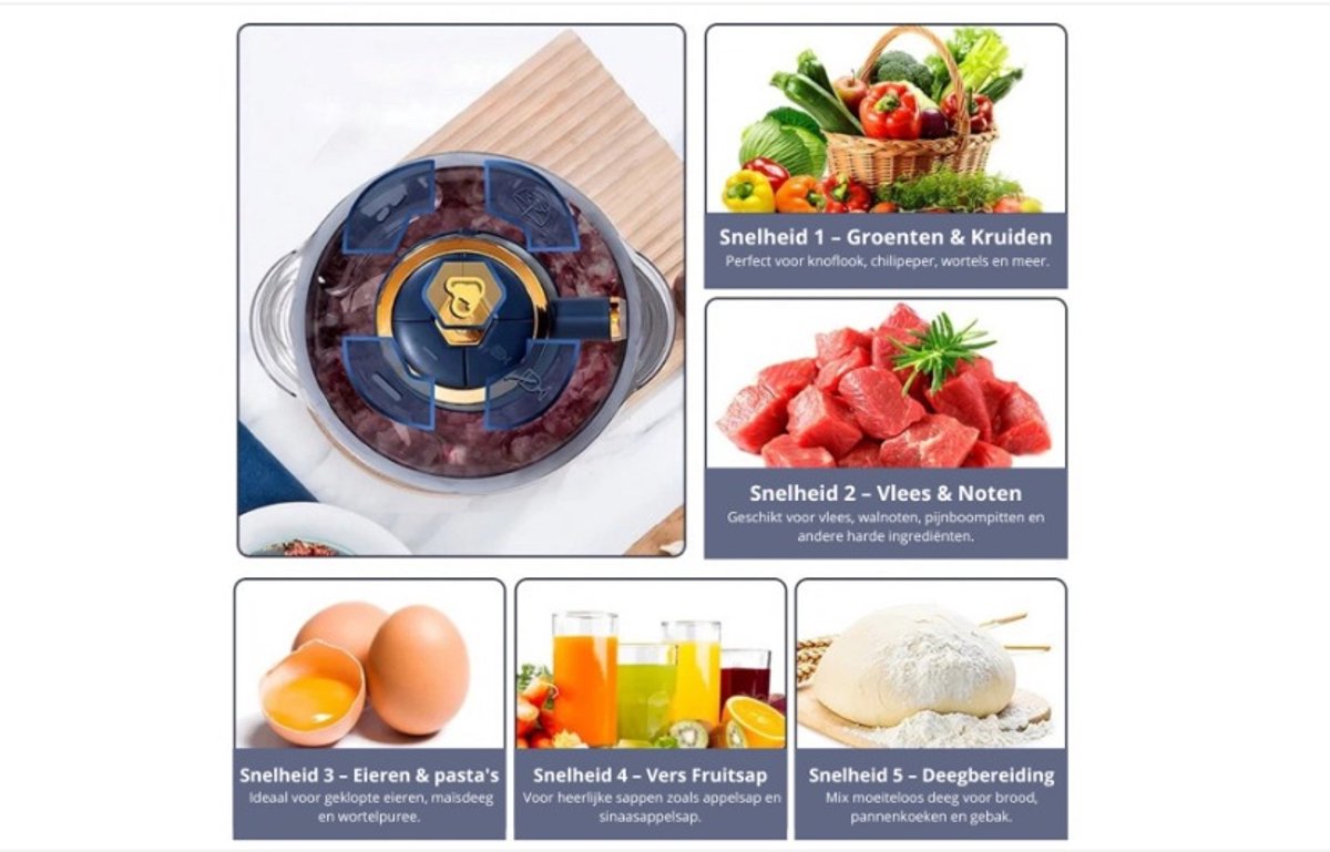 Wat vinden we goed aan de WNHB® Elektrische Hakmolen 5L RVS 500W