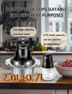 ZYLARO 2-in-1 Hakmolen & Foodprocessor