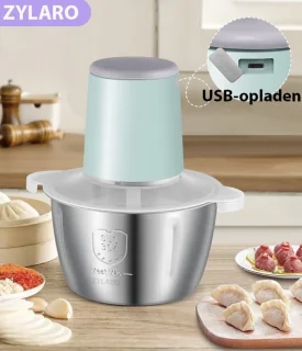 ZYLARO Hakmolen 2L RVS USB Groen