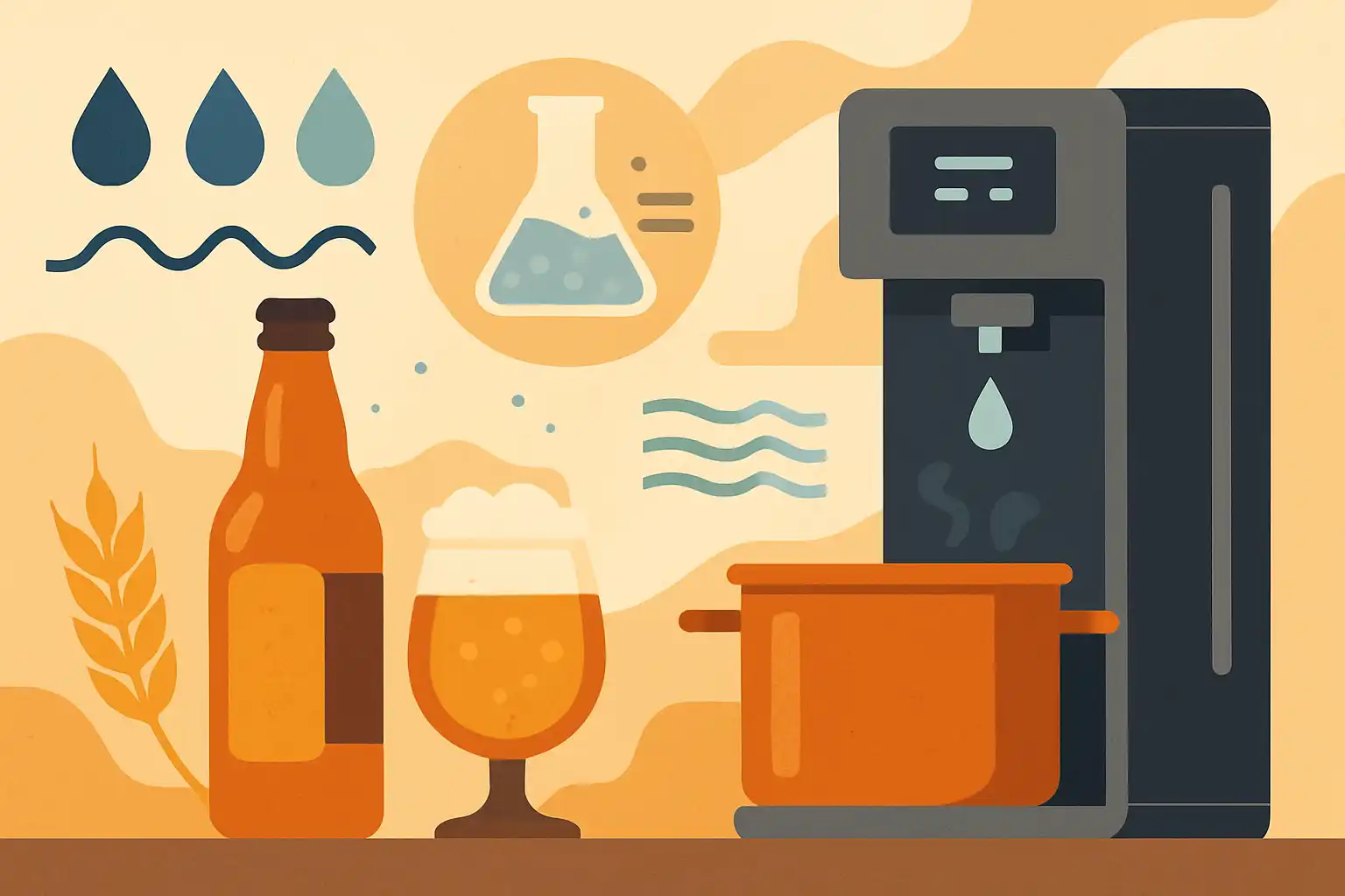 Bier thuis brouwen: hoe je met een heetwaterdispenser het perfecte waterprofiel maakt