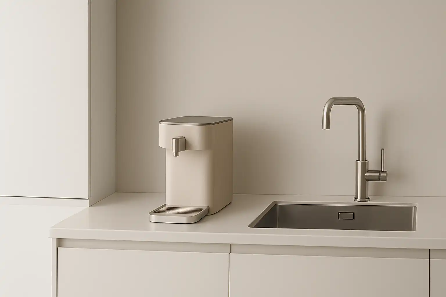 Minimalistische keuken? De compacte heetwaterdispenser trend uitgelegd