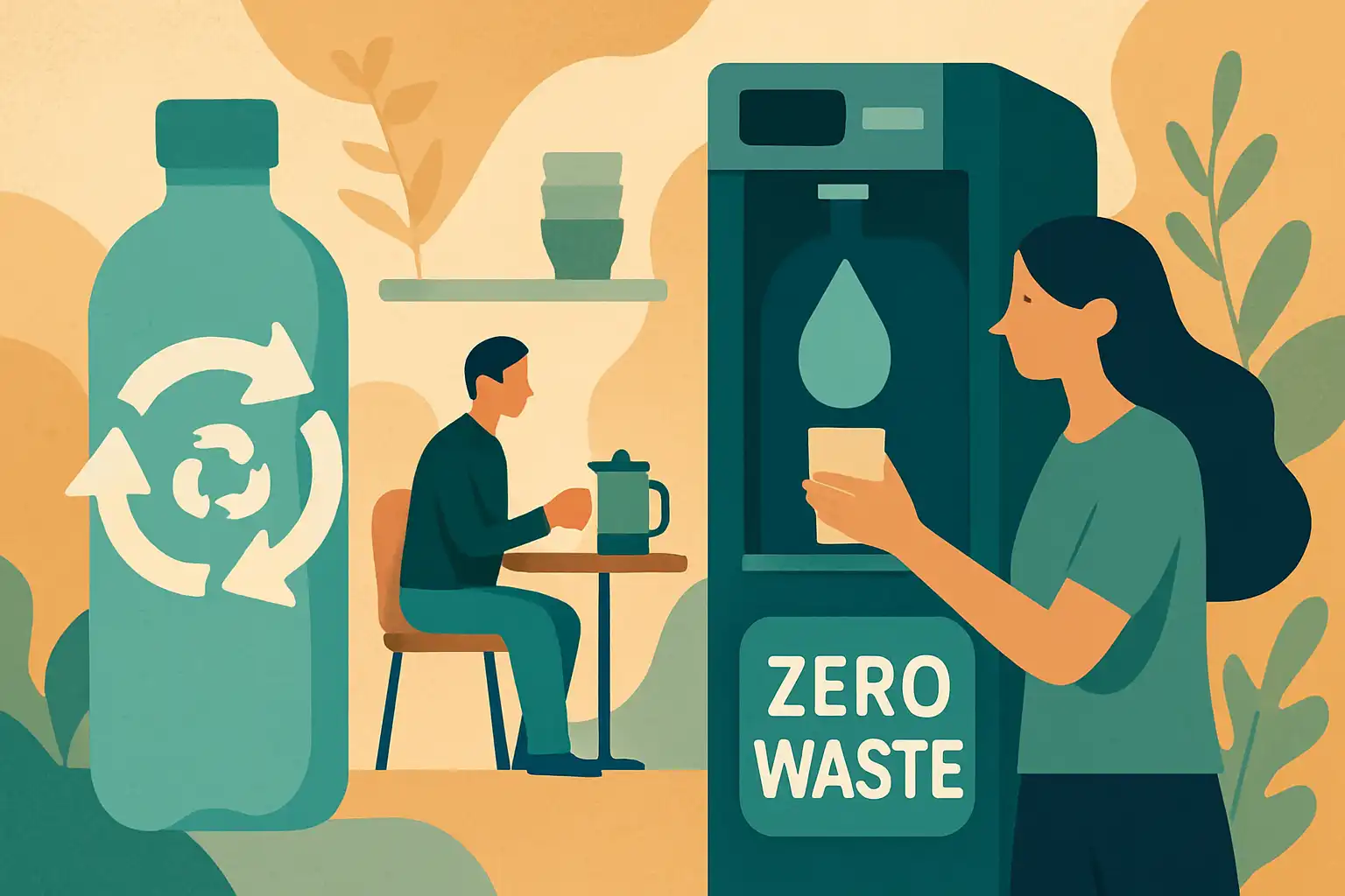 Refill-cafés en openbare heetwaterdispensers: zo werkt de nieuwe zero-waste trend
