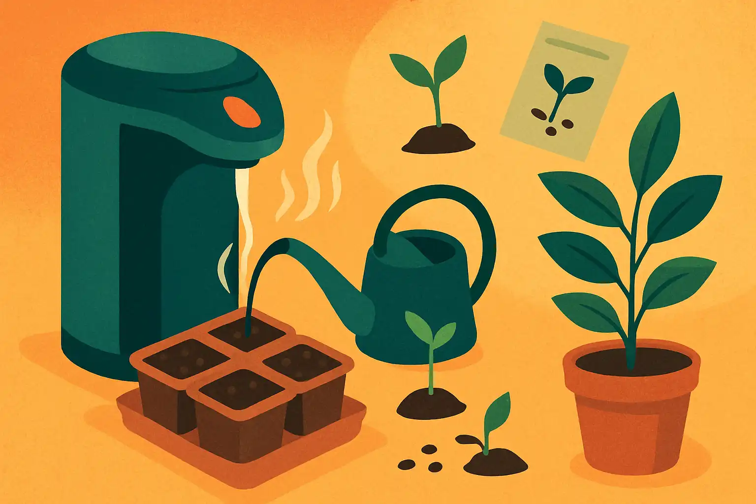 Zo gebruik je je heetwaterdispenser voor je tuin: slimme hacks voor zaaien, stekken en kamerplanten