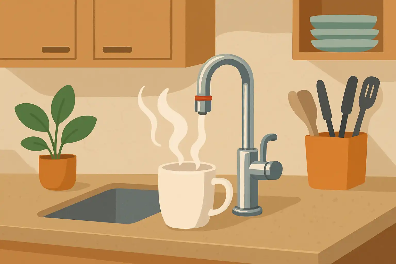 Zo richt je je keuken in rond je heetwaterdispenser voor maximale efficiëntie