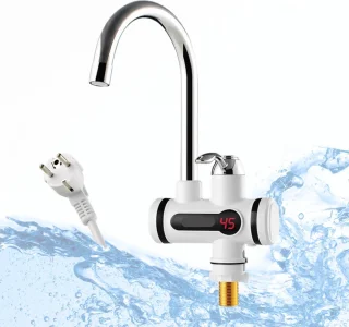 Elektrisch Verwarmde Kraan - Tot 60°C - Doorloopkraan - Heet Waterkraan