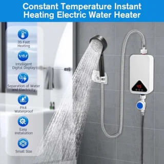 Mini Doorstroomboiler 5500W zonder Reservoir - Snel Opwarmend met Digitaal LCD-Display