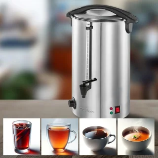 Warme dranken maker met 7 liter tankinhoud | Glühwein, thee en koffie machine | Hoogwaardige roestvrijstalen behuizing | Perfect voor grote bijeenkomsten