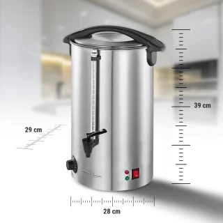 Warme dranken maker met 7 liter tankinhoud | Glühwein, thee en koffie machine | Hoogwaardige roestvrijstalen behuizing | Perfect voor grote bijeenkomsten