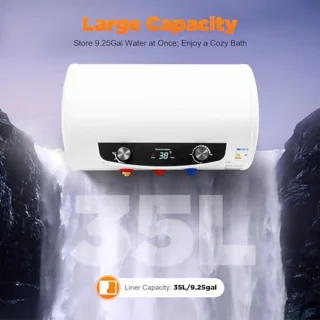30 l Elektrische Warmwaterboiler met Wandbevestiging en Douchekop - Horizontaal, IPX4, 220 V