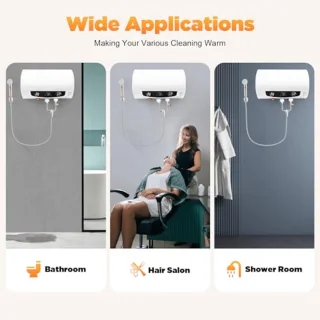 30 l Elektrische Warmwaterboiler met Wandbevestiging en Douchekop - Horizontaal, IPX4, 220 V