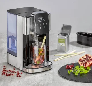 LifeStages - Warmwaterdispenser - Turbo Heet Water Dispenser - Heet Water In Enkele Seconden 40-100°C - 2600 Watt - Extra Groot Waterreservoir Van 4 Liter - Directe Keuzeknop Voor Babyvoeding 37°C - Energiebesparend - HW 1660 - Zwart