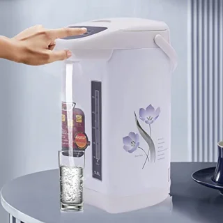 Warmwaterdispenser 4L Roestvrij Staal - Elektrische Thermopot voor Thuis en Kantoor