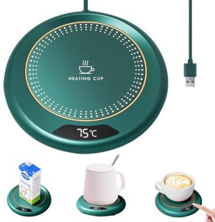 De Koffiemok Warmer met 3 Temperatuurinstellingen en Automatische Uitschakeling in één oogopslag