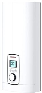 De Elektronisch geregelde doorstroomverwarmer met LCD-display en energiezuinige technologie in één oogopslag