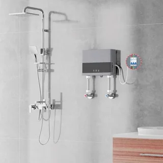 Elektronische Doorstroomboiler 6000 W met Afstandsbediening - Digitale Weergave voor Keuken en Badkamer