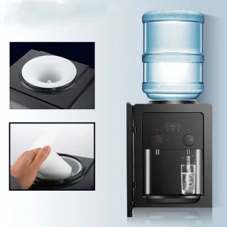 Fubzz Waterdispenser - Heetwatertap - Koud water - Waterkoeler - Met Kraantje - Universeel - 550W Vermogen - Thee of Koffie - Zwart