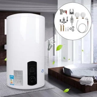 Wandhangende Elektronische Doorstroomboiler 50 Liter met Digitaal Display voor Badkamer en Keuken