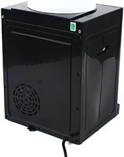 Elektrische warm- en koudwaterdispenser voor huishoudelijk gebruik, 220V mini desktop waterkoeler met automatische temperatuurregeling, 550W vermogen, compact design voor kantoor of huis