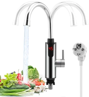 Doorstroomboiler 3300W met LCD-temperatuurweergave voor de keuken
