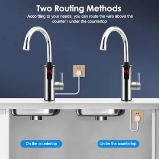 Doorstroomboiler 3300W met LCD-temperatuurweergave voor de keuken